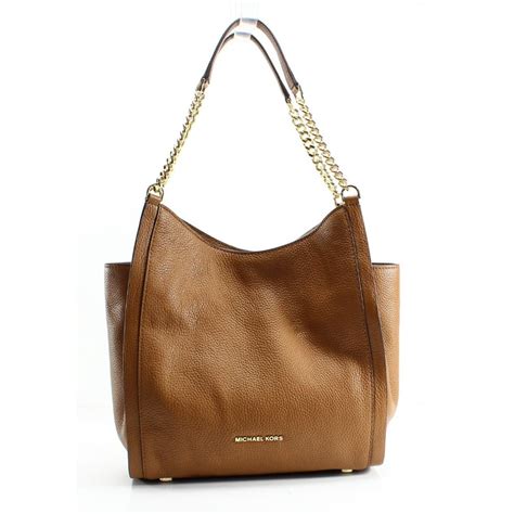 michael kors newbury leather tote bag acorn|Michael Michael Kors Acorn brown Pebble leather NEWBURY .